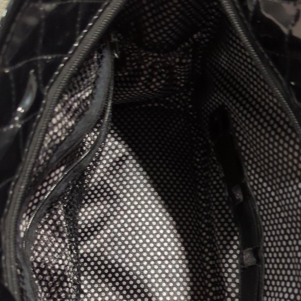 Caboodles Black Quilted Tote with Polka Dot Bow - Picture 5 of 15